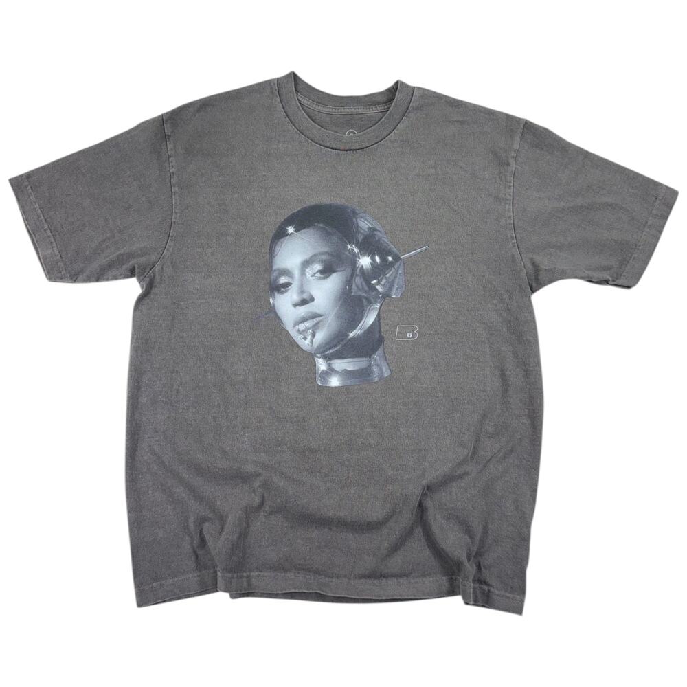 Beyonce Renaissance World Tour 2023 Shirt Mens LARGE Robot Head Unique EUC